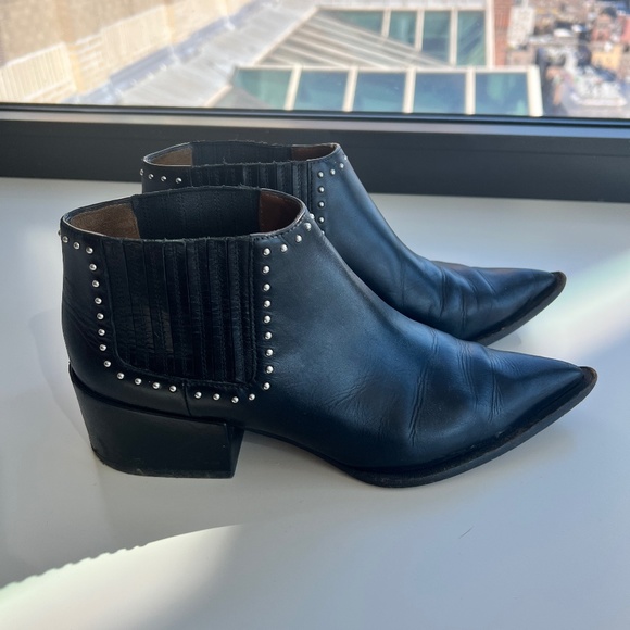 Givenchy Shoes - Givenchy leather studded ankle boots